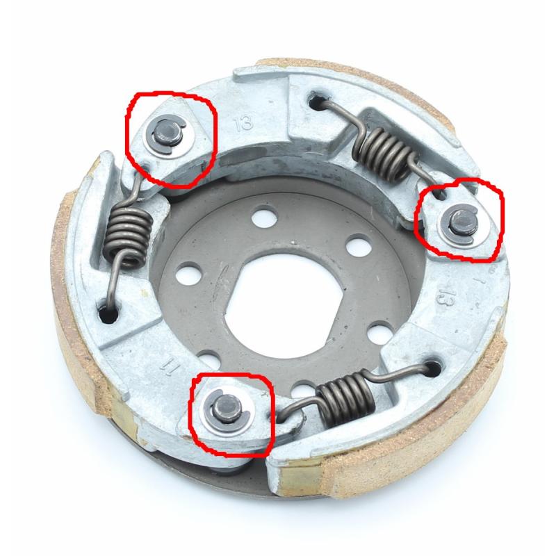 Embrayage D.107 avec poulie et cloche adaptable scooter 50 chinois  139qmb/gy6/v-click - Pièces Moteur sur La Bécanerie