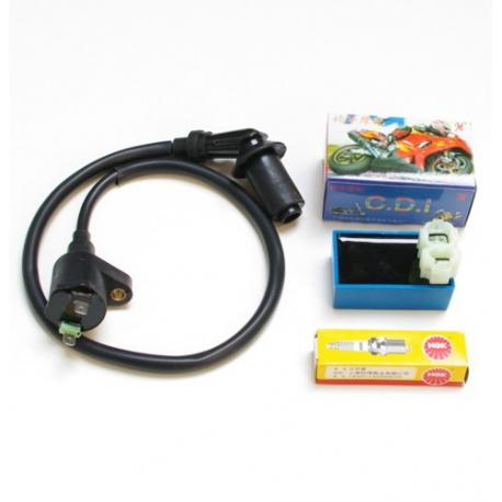 Kit Commutateur D'allumage 4 Fils Pour Scooter 50cc 150cc GY6 - Compatible 139QMB | Avec Clés Et Joints