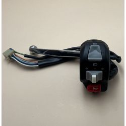 Commodo gauche scooter 139QMB avec levier de frein broche femelle