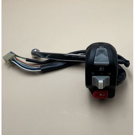 Commodo gauche scooter 139QMB avec levier de frein broche femelle